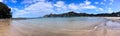 Panoramic view of Taupo Bay in Northland, New Zealand Royalty Free Stock Photo