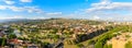 Panoramic view of Tbilisi city from the Narikala Fortress, old town and modern architecture. Tbilisi the capital of Georgia Royalty Free Stock Photo