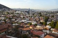 Panoramic view of Tbilisi old town from Narikala fortress Royalty Free Stock Photo