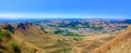 Panoramic view from Te Mata peak, New Zealand