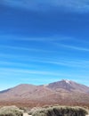 Panoramic view of Teide volcano in Tenerife against the blue sky, Canary island, Spain
