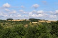 Panoramic view with a television mast in the middle