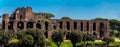 Panoramic view of the Temple of Apollo Palatinus on Palatine Hill of ancient Rome and Circus Maximus