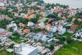 Panoramic view of Thao Dien village area, Ho Chi Minh city in sunset, Vietnam Royalty Free Stock Photo