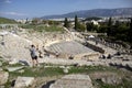 Panoramic view of the Theatre of Dionysus at the foot of Acropolis in Athens, Greece. It is one of the main landmark of Athens.