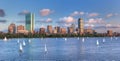 Panoramic View of theBoston Skyline Across the Charles River Basin