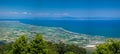 Panoramic view of Thermaikos Gulf of Aegean sea, Greece Royalty Free Stock Photo