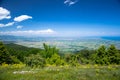 Panoramic view of Thermaikos Gulf of Aegean sea, Greece Royalty Free Stock Photo