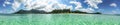 Panoramic view of Thong Nai Pan Yai beach, Paradise, Malibu or Bottle beach in Chaloklum, Koh Phangan, Thailand