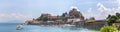 Panoramic view of thr Old Fortress in the city of Corfu, Greece