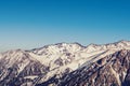 Panoramic view Tian Shan mountains