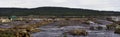 Panoramic view of timber and logging industry in Ladysmith, BC