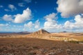 panoramic view of the Tindaya mountain Royalty Free Stock Photo