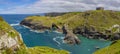 Panoramic view from Tintagel Castle in Cornwall, UK Royalty Free Stock Photo