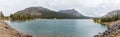 Panoramic view of Tioga Lake
