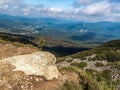 A panoramic view to Beskid Zywiecki Mountains, Poland