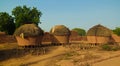 Panoramic view to Bkonni village of Hausa people, Tahoua, Niger Royalty Free Stock Photo