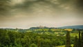 A panoramic view to the city San Gimignano, Tuscany, Italy Royalty Free Stock Photo