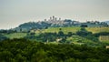 A panoramic view to the city San Gimignano, Tuscany, Italy Royalty Free Stock Photo