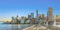 Panoramic view to downtown San Francisco, harbor area