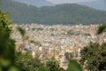 Panoramic View to the dusty Kathmandu, the Capital of Nepal