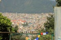 Panoramic View to the dusty Kathmandu, the Capital of Nepal
