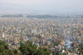 Panoramic View to the dusty Kathmandu, Capital of Nepal