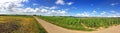 Panoramic view to the emperor hill Hohenstaufen Royalty Free Stock Photo