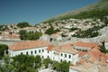 Panoramic view to historical buildings in the old town of Dubrovnik Royalty Free Stock Photo