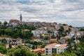 Panoramic view to old croatian town Vrsar. Royalty Free Stock Photo