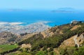 Trapani view from Erice, Sicily, Italy Royalty Free Stock Photo