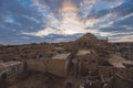 Panoramic View to an Old Shali Mountain village in Siwa Oasis, Egypt Royalty Free Stock Photo