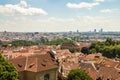 Panoramic view to Prague Royalty Free Stock Photo
