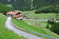 Panoramic View to Soelden, Austria Royalty Free Stock Photo