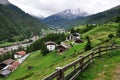 Panoramic View to Soelden, Austria Royalty Free Stock Photo