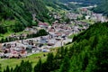 Panoramic View to Soelden, Austria Royalty Free Stock Photo