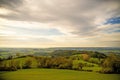 Panoramic view to the south of Germany Royalty Free Stock Photo