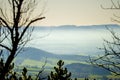 Panoramic view to the Swabian Alb highlands Royalty Free Stock Photo