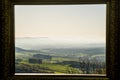 Panoramic view to the Swabian Alb highlands, Germany Royalty Free Stock Photo