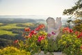 Panoramic view to the Swabian Alb highlands, Germany Royalty Free Stock Photo