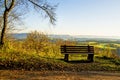 Panoramic view to the Swabian Alb highlands, Germany Royalty Free Stock Photo