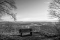Panoramic view to the Swabian Alb highlands, Germany Royalty Free Stock Photo