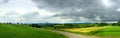 Panoramic view to the Swabian highlands Royalty Free Stock Photo