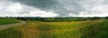 Panoramic view to the Swabian highlands Royalty Free Stock Photo