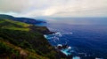 Panoramic view to Terceira island coastline from Mata da Serreta viewpoint, Azores, Portugal Royalty Free Stock Photo