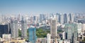 Panoramic view to the Tokyo, Japan from air Royalty Free Stock Photo