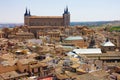 Panoramic view of Toledo with Alcazar castle, Castilla-La Mancha, Spain Royalty Free Stock Photo