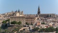 Panoramic view on toledo medieval ancient city
