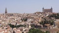 The panoramic view of Toledo in Spain