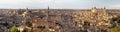 Panoramic view of Toledo,Spain Royalty Free Stock Photo